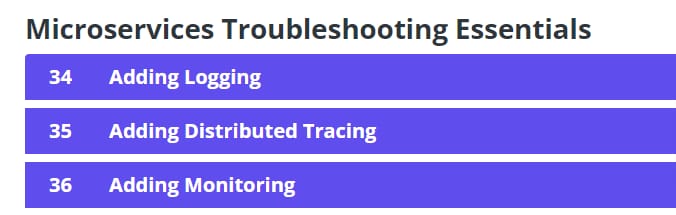 Course topics · Julio Casal – Microservices Troubleshooting Essentials 2024-1