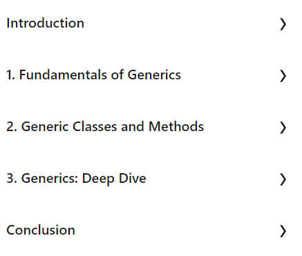 Course topics · Java: Generic Classes 2022-2