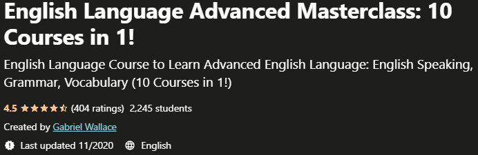 Pictures · Udemy — English Language Advanced Masterclass: 10 Courses in 1 2020-10