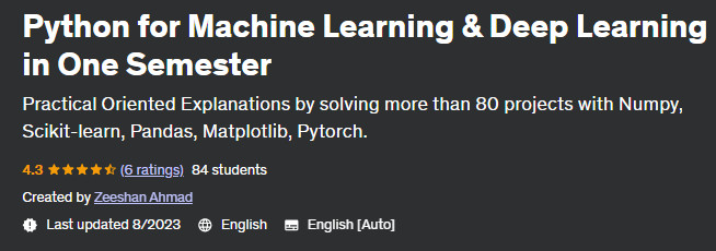 Pictures · Udemy — Python for Machine Learning & Deep Learning in One Semester 2023-8