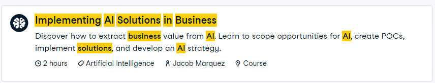 Pictures · Datacamp — Implementing AI Solutions in Business 2023-11