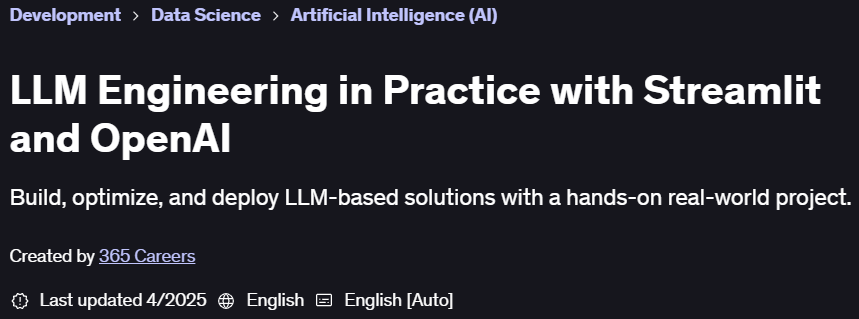 Pictures · LLM Engineering in Practice with Streamlit and OpenAI 2025-1