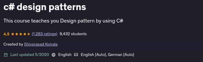 Pictures · Udemy — c# design patterns 2020-5