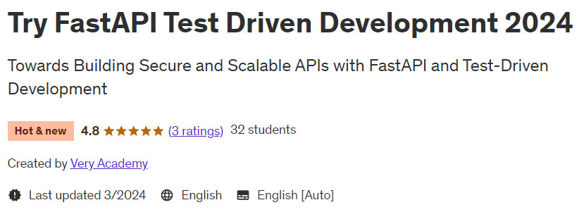 Pictures · Udemy — Try FastAPI Test Driven Development 2024 2024-3