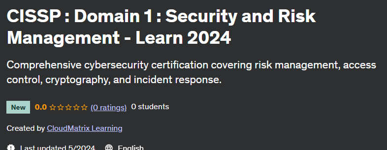 Pictures · Udemy — CISSP : Domain 1 : Security and Risk Management – Learn 2024 2024-4