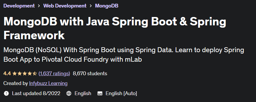 Pictures · MongoDB with Java Spring Boot & Spring Framework 2022-5