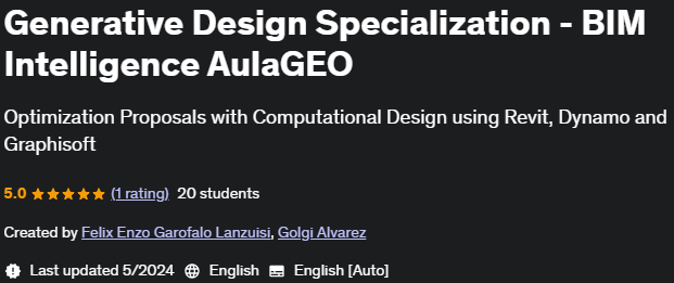Pictures · Udemy — Generative Design Specialization – BIM Intelligence AulaGEO 2024-5