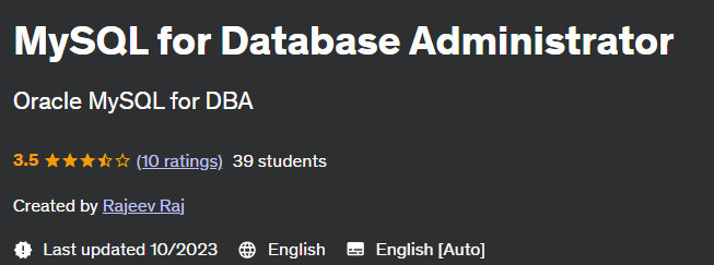 Pictures · MySQL for Database Administrator 2023-6