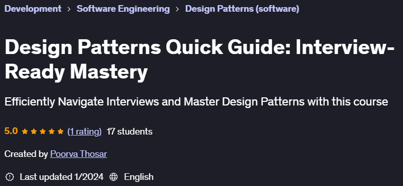 Pictures · Udemy — Design Patterns Quick Guide: Interview-Ready Mastery 2023-12