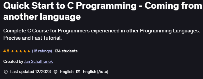 Pictures · Quick Start to C Programming – Coming from another language 2023-12