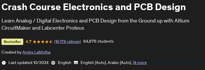 Pictures · Udemy — Crash Course Electronics and PCB Design 2024-10/2025-1