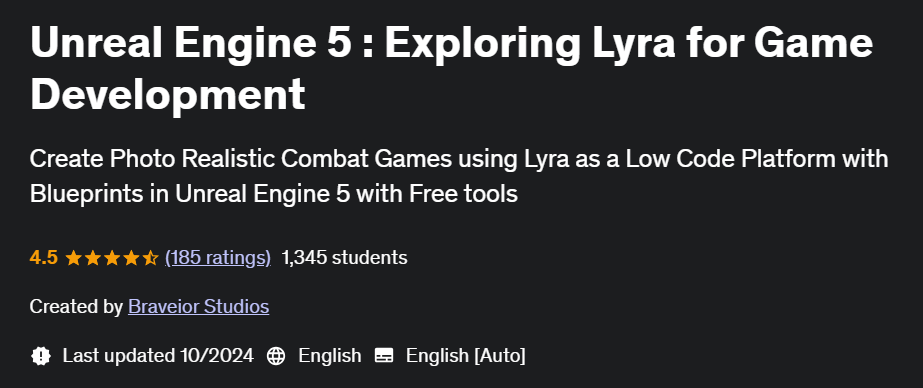 Pictures · Udemy — Unreal Engine 5 : Exploring Lyra for Game Development 2024-1