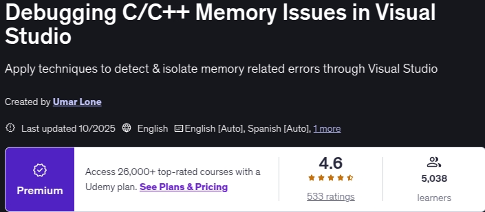 图片 · C / 解体C++ 記憶體問題在Visual Studio 2025-10