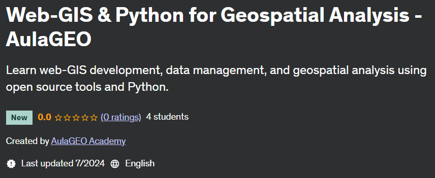 Pictures · Udemy — Web-GIS & Python for Geospatial Analysis – AulaGEO 2024-7