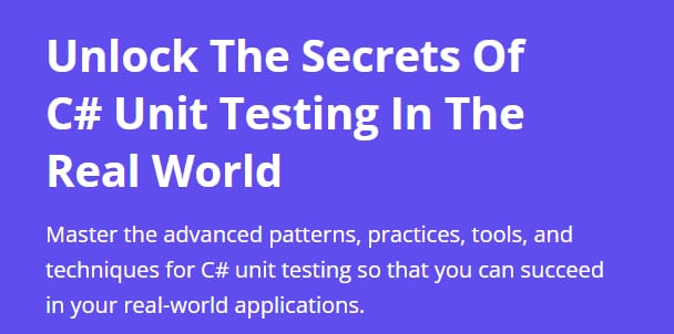 Pictures · Julio Casal — Mastering C# Unit Testing 2024-1
