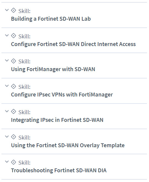 Course topics · CBTNuggets – Fortinet NSE 7 – SD-WAN Online Training 2023-1