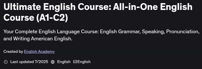 Pictures · Udemy — Ultimate English Course: All-in-One English Course (A1-C2) 2025-7
