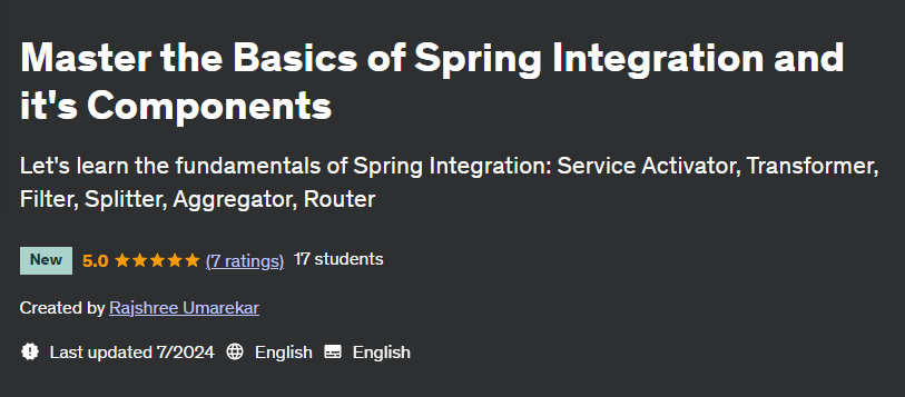 Pictures · Udemy — Master the Basics of Spring Integration and it’s Components 2024-7