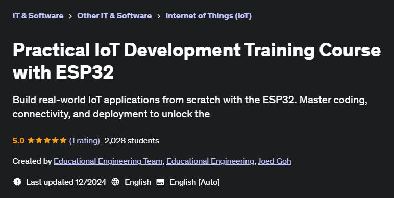 Pictures · Udemy — Practical IoT Development Training Course with ESP32 2024-9