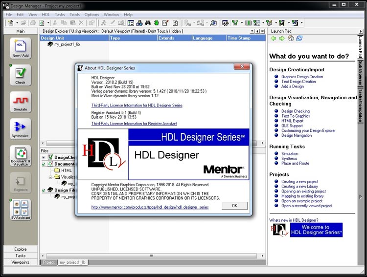 Pictures · Mentor Graphics HDL Designer Series (HDS) 2021.1 x64