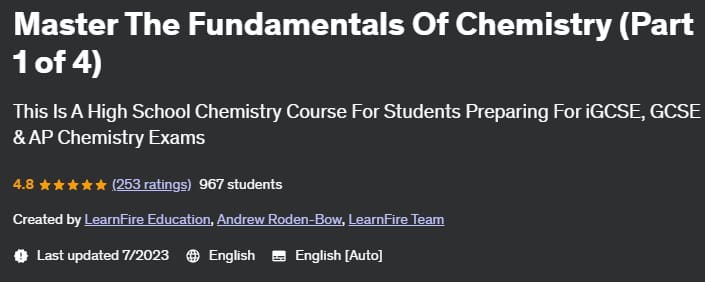 Pictures · Master The Fundamentals Of Chemistry (Part 1 of 4) 2022-2