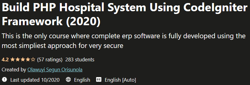 Pictures · Complete PHP Hospital System Using CodeIgniter Framework (2020) 2020-10