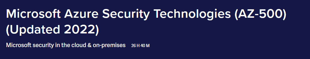 Pictures · ITProTV – Microsoft Azure Security Technologies (AZ-500) (Updated 2022) 2022-5