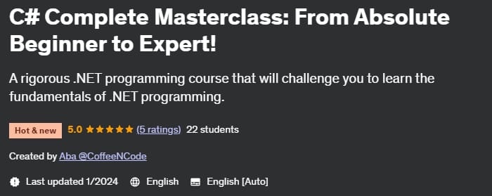 Pictures · Udemy — C# Ultimate Masterclass: From Absolute Beginner to Expert 2024-1/2024-6