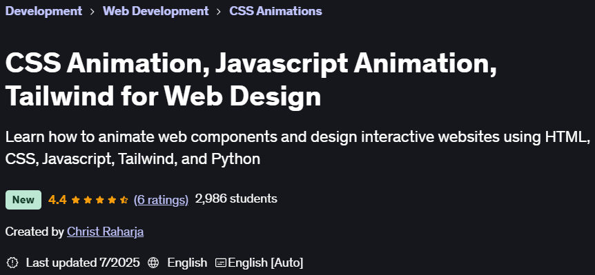 Pictures · Udemy — CSS Animation, Javascript Animation, Tailwind for Web Design 2025-7