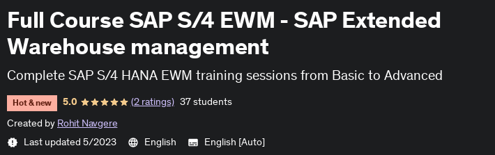 Pictures · Udemy — Full Course SAP S/4 EWM – SAP Extended Warehouse management 2023-5