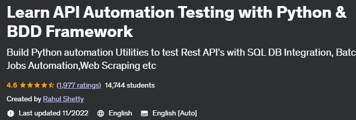 Pictures · Learn API Automation Testing with Python & BDD Framework 2022-11