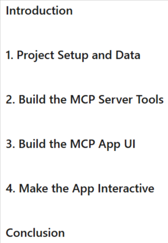 Course topics · MCP Apps with Claude Code: Build an Interactive Analytics Dashboard 2026-6