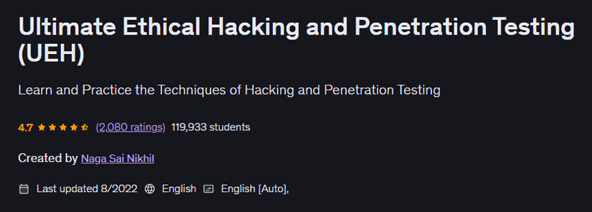 Pictures · Ultimate Ethical Hacking and Penetration Testing (UEH) 2022-8