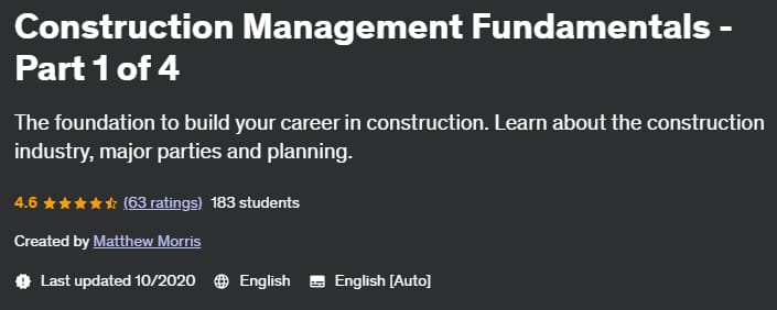 Pictures · Udemy — Construction Management Fundamentals – Part 1 of 4 2020-10