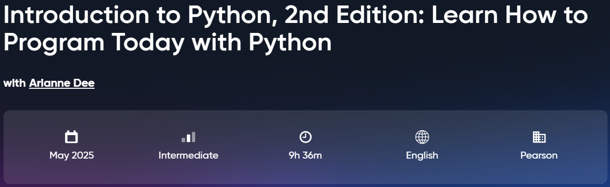 Pictures · Oreilly — Introduction to Python, 2nd Edition: Learn How to Program Today with Python 2025-5