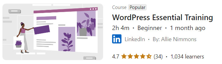 Pictures · LinkedIn — WordPress Essential Training 2024-9