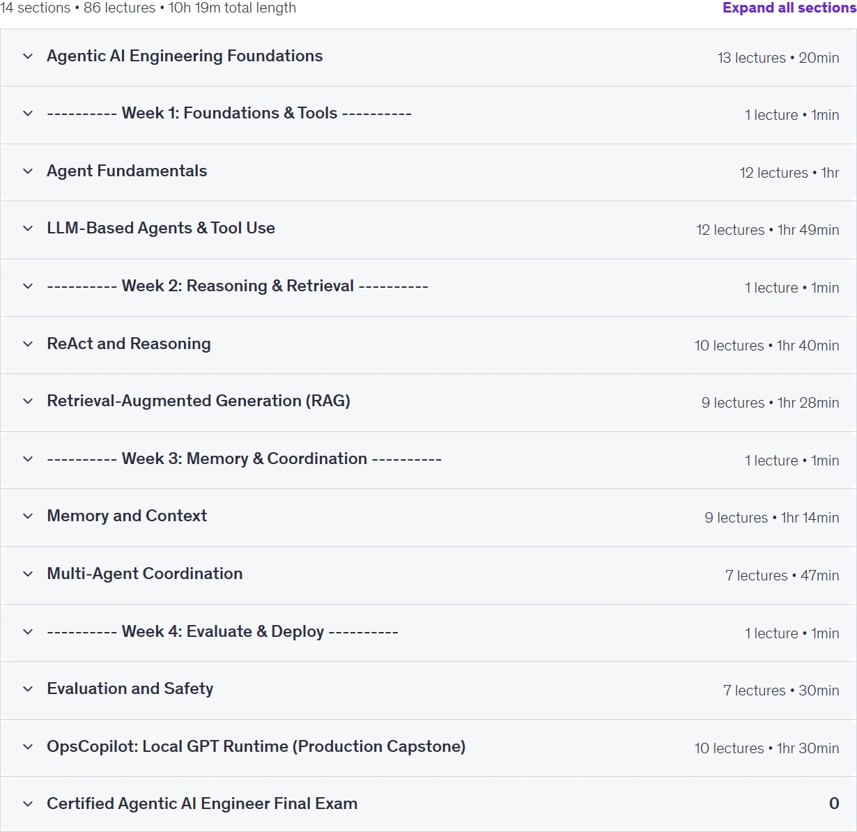 Kursthemen · Agentenbasierte KI Ingenieur im Bootcamp: AI Agenten ReAct und RAG in C++ 2026-6