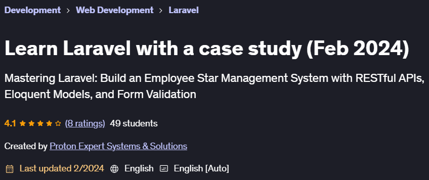 Pictures · Learn Laravel with a case study (Feb 2024) 2024-2