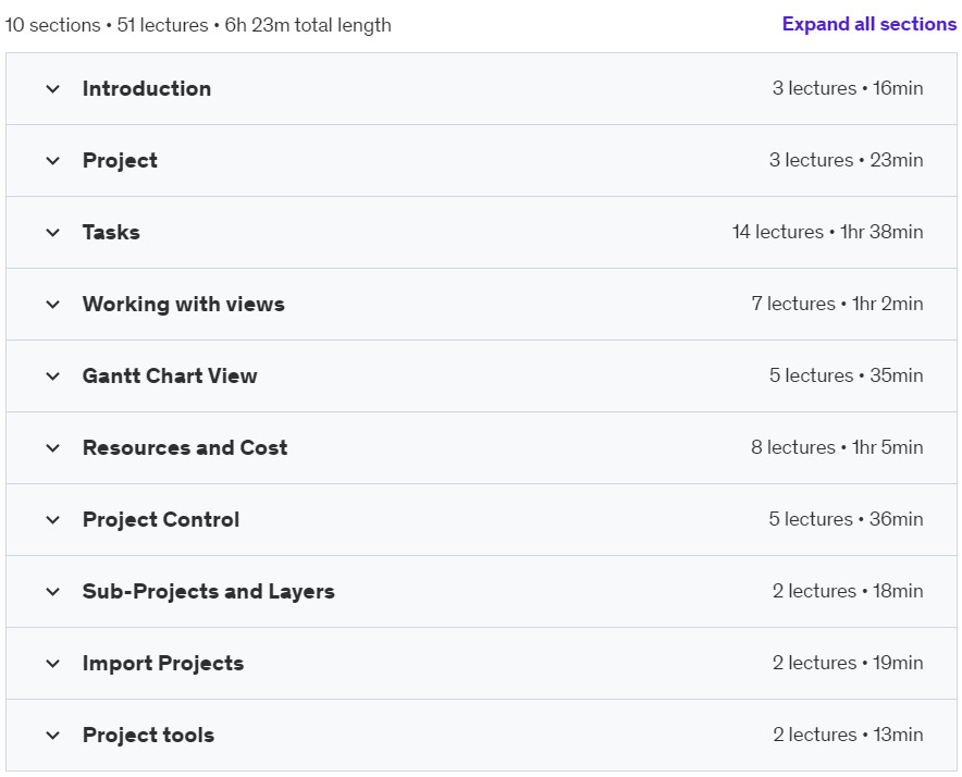 Course topics · TILOS – Planning Linear Construction Projects 2019-1
