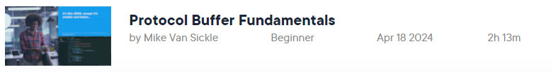 Pictures · Pluralsight — Protocol Buffer Fundamentals 2024-4