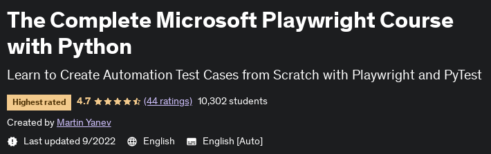Pictures · The Complete Microsoft Playwright Course with Python 2022-8