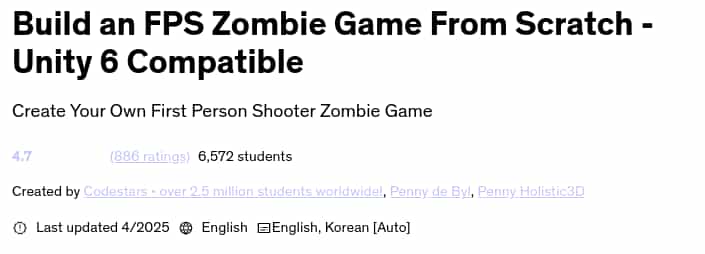 Pictures · Udemy — Build an FPS Zombie Game From Scratch – Unity 6 Compatible 2025-4
