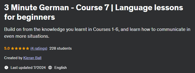 Pictures · Udemy — 3 Minute German – Course 1-2-3-4-5-6-7 | Language lessons for beginners 2024-7