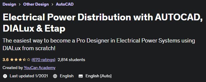Pictures · Udemy — Electrical Power Distribution with AUTOCAD, DIALux & Etap 2019-12