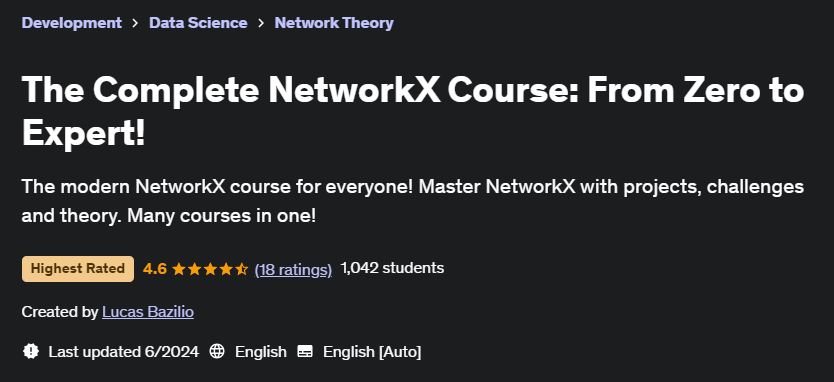 Pictures · Udemy — The Complete NetworkX Course: From Zero to Expert! 2024-1