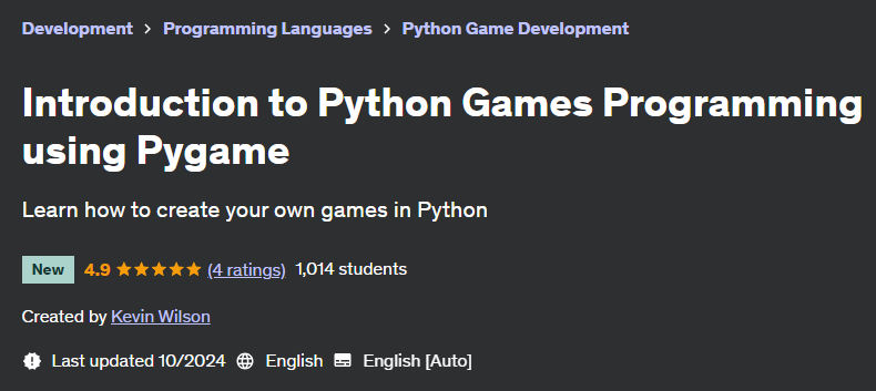 Pictures · Introduction to Python Games Programming using Pygame 2024-10