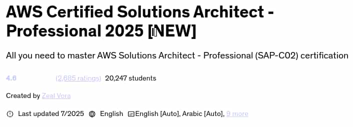 Pictures · Udemy — AWS Certified Solutions Architect – Professional 2025 [NEW] 2025-7