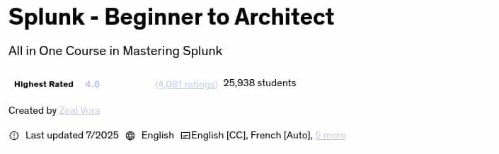 Pictures · Splunk – Beginner to Architect 2025-7