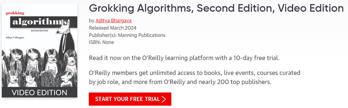 Bilder · Oreilly – Grokking Algorithms, zweite Edition, Video Edition 2024-3