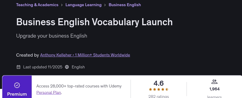 Bilder · Business English Vokabular beginnt 2025-11